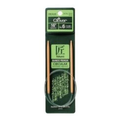 Clover 16 Inch Takumi Bamboo Circular Needles