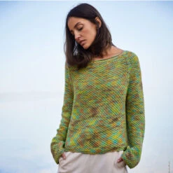 Lana Grossa 08 Pullover In Pima Fine Hand Dyed PDF