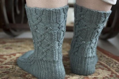 Jen Hagan Design Red Rover Cable Socks PDF 4 Jen Hagan Design Red Rover Cable Socks PDF - Image 2