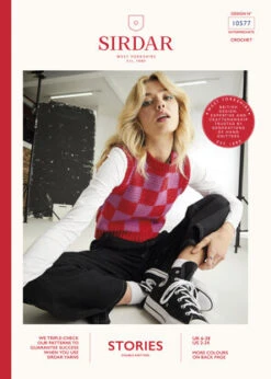 Sirdar 10577 Gridlock Crochet Vest In Stories DK PDF