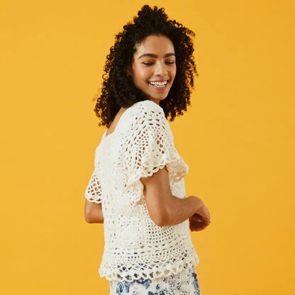 Paintbox Yarns Datura Bloom Top (Free) 7 Paintbox Yarns Datura Bloom Top (Free) - Image 5