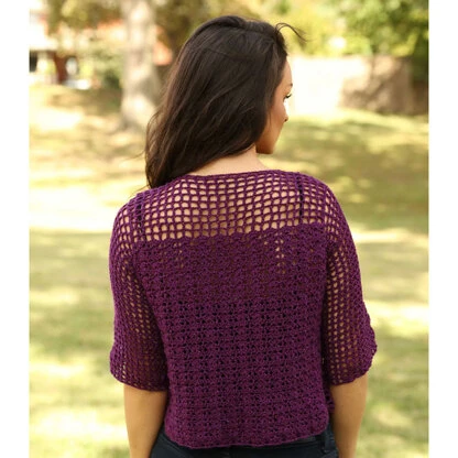 Plymouth Yarn 3357 Shell And Openwork Crochet Pullover PDF 4 Plymouth Yarn 3357 Shell And Openwork Crochet Pullover PDF - Image 2