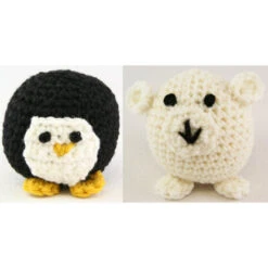 Valley Yarns 353 Crocheted Penguin And Polar Bear (Free)