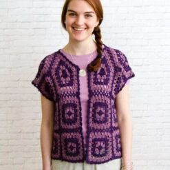 Valley Yarns WEBS DIR04 Motif Bolero By Doris Chan