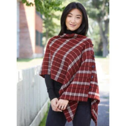 Valley Yarns #211 Perfectly Plaid Poncho PDF -Deals YARN Store 416x416 4551